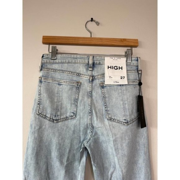 Rag & Bone Nina High Rise Ankle Flare Denim Jeans Jade Women's Size: 27 NWT - Picture 7 of 9
